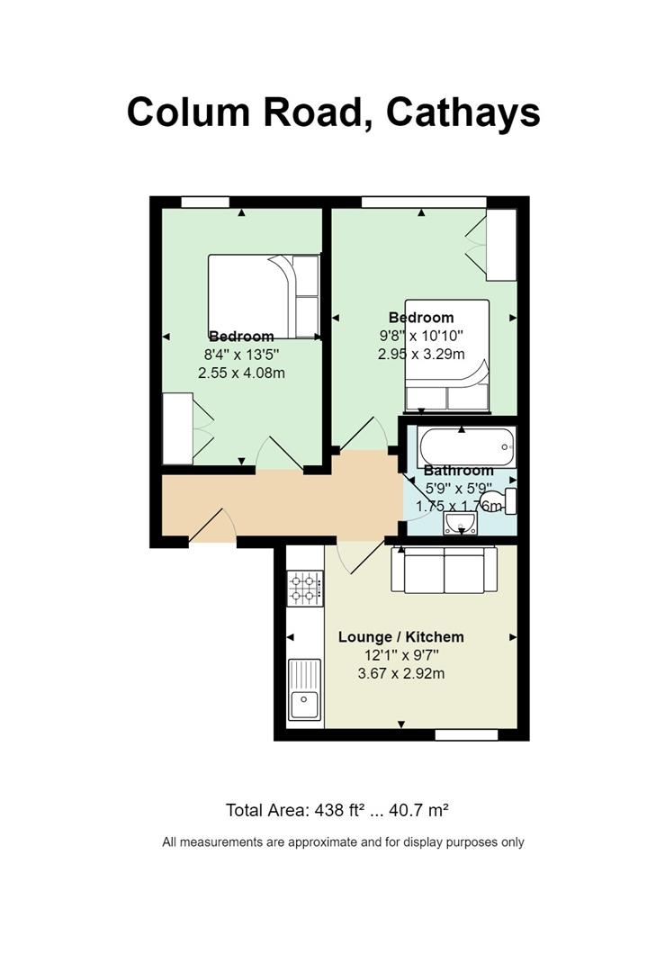 Floorplan for Colum Road, Cathays